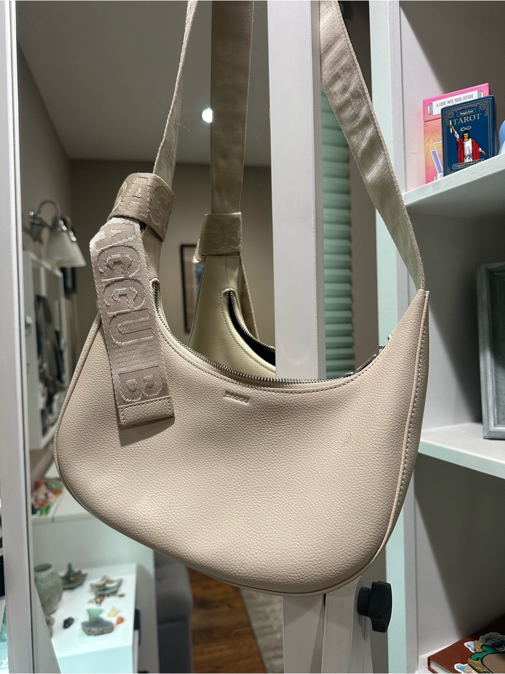 Baggu small leather Crescent Bag